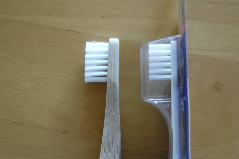 ハイドロフィル歯ブラシ プラスチック歯ブラシとの比較