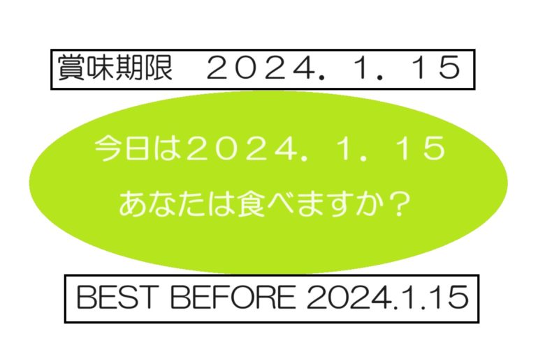 賞味期限切れ食べますか
